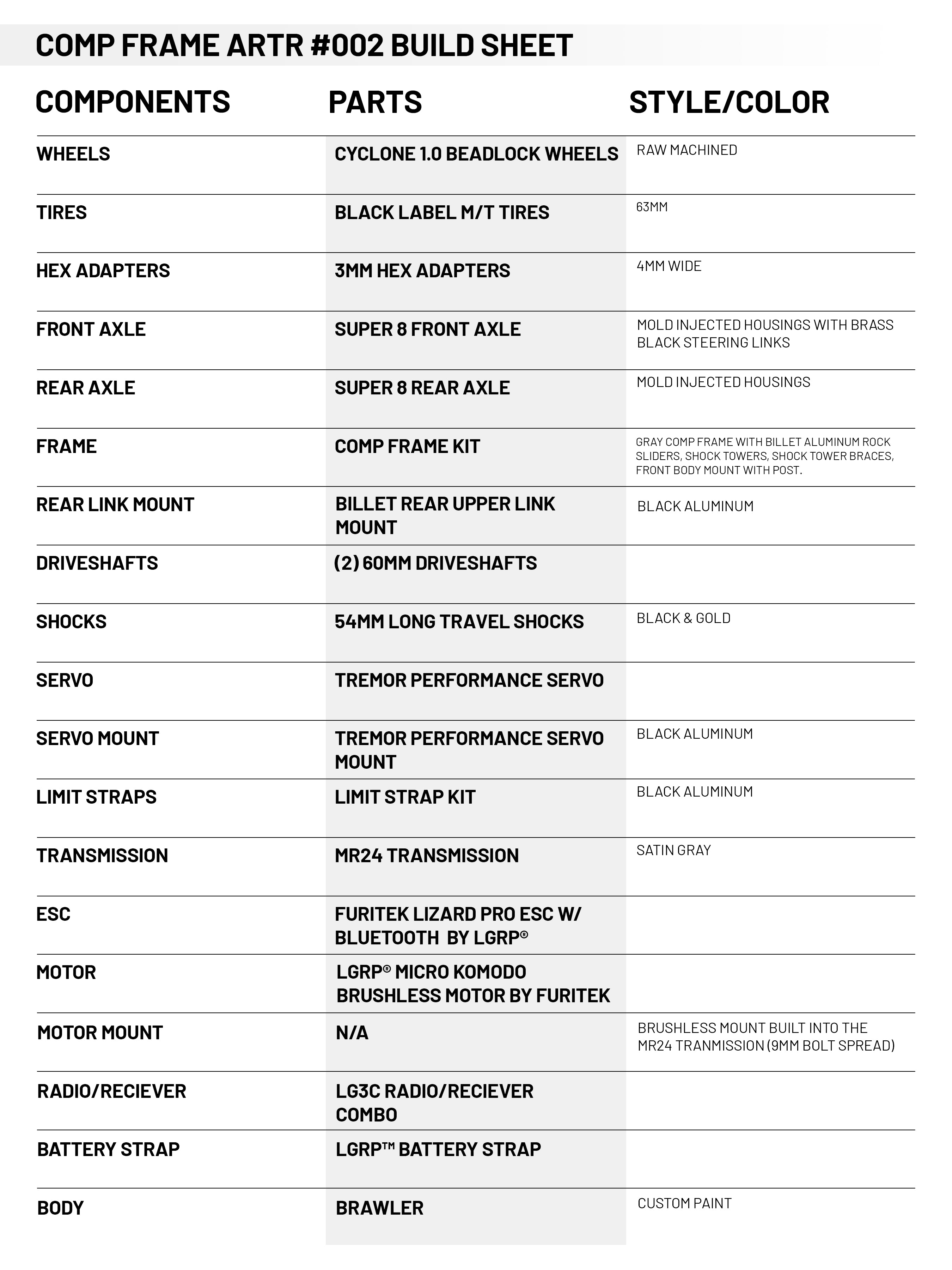 COMP FRAME ARTR #002