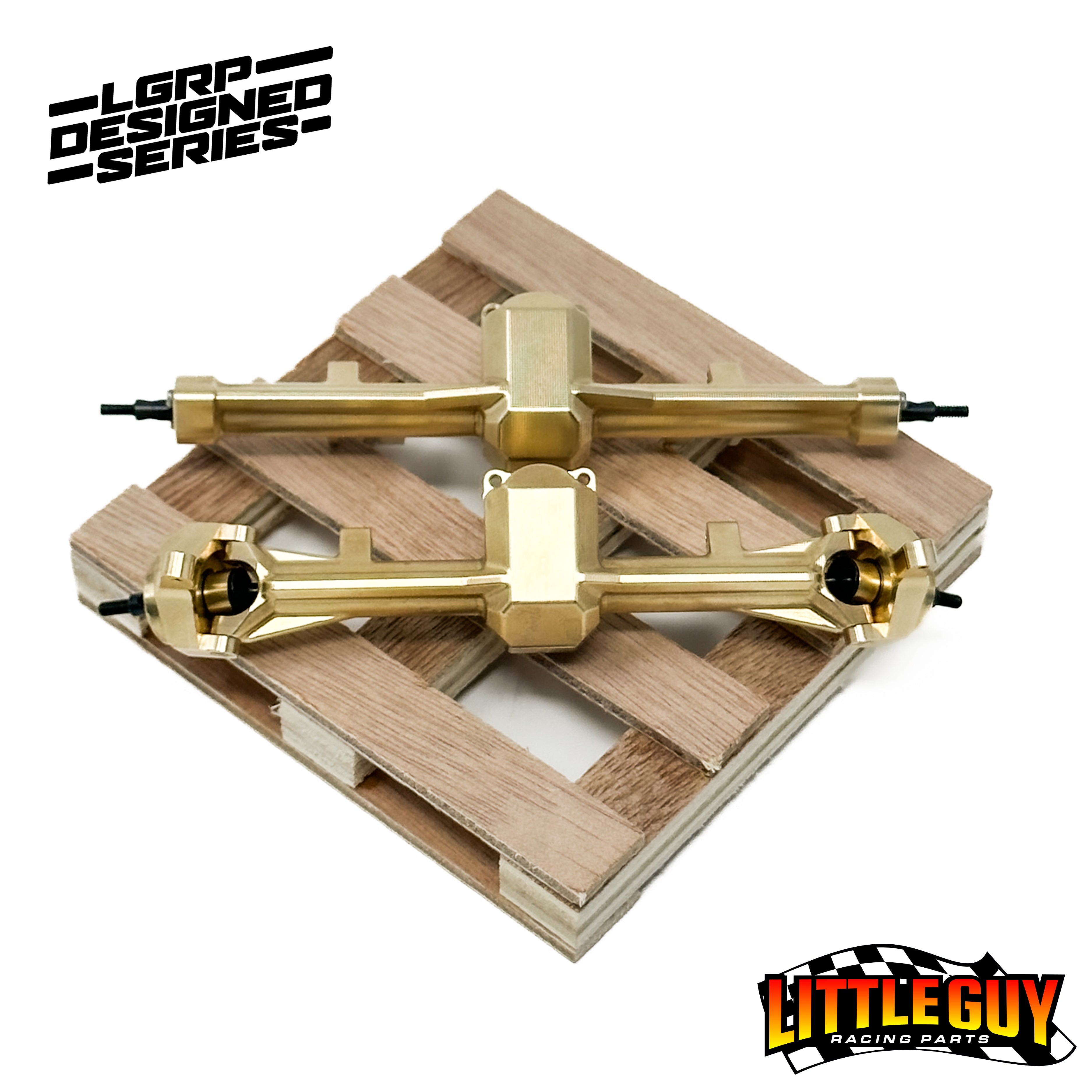 SUPER 8 BRASS REAR AXLE HOUSING (LIMITED EDITION)