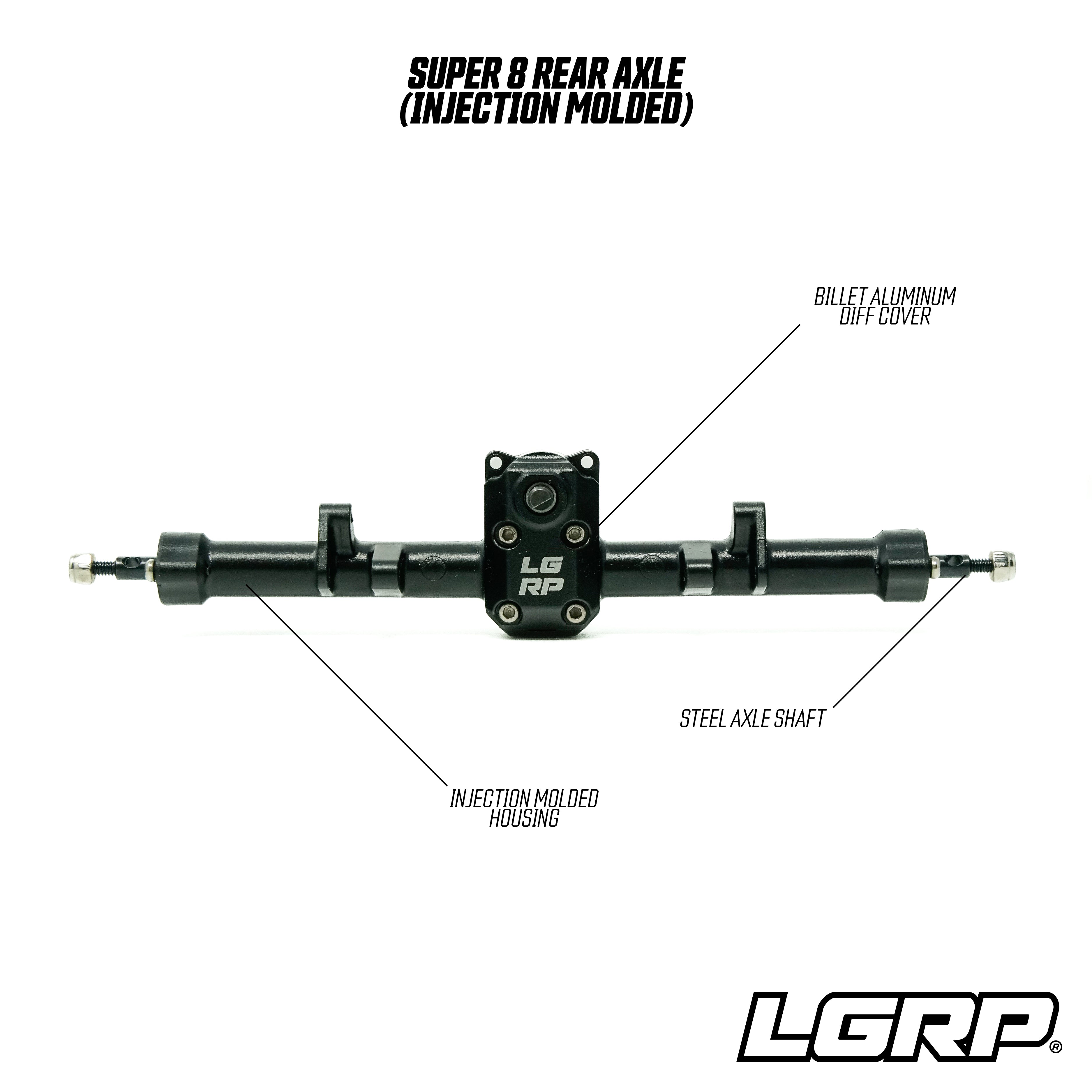 SUPER 8 AXLE SET (INJECTION MOLDED)