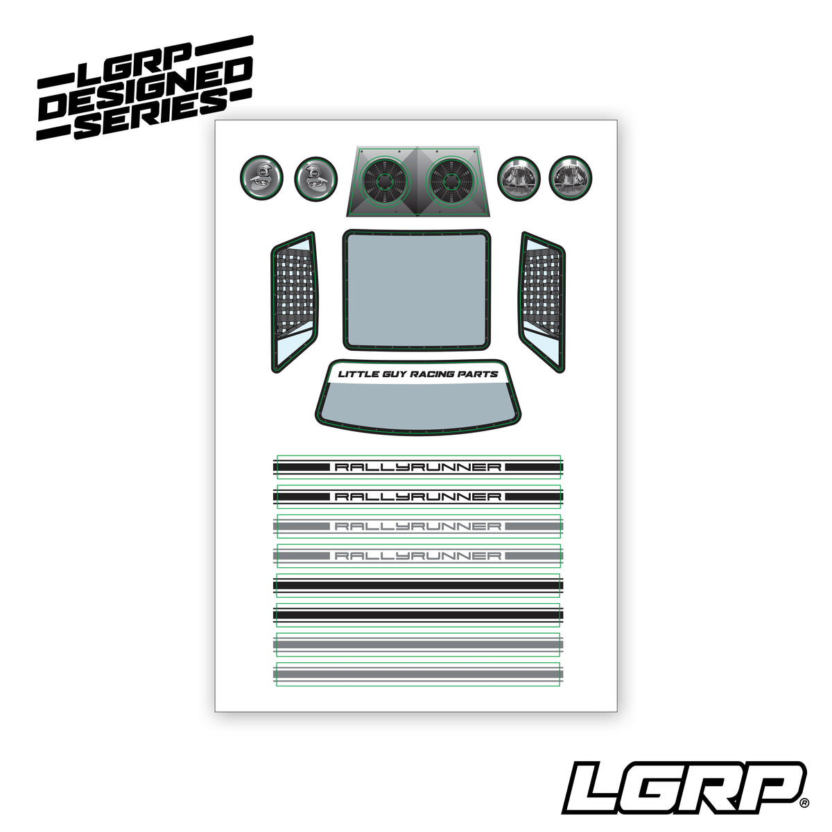 Rally Runner Alternate Window & Detail Decals