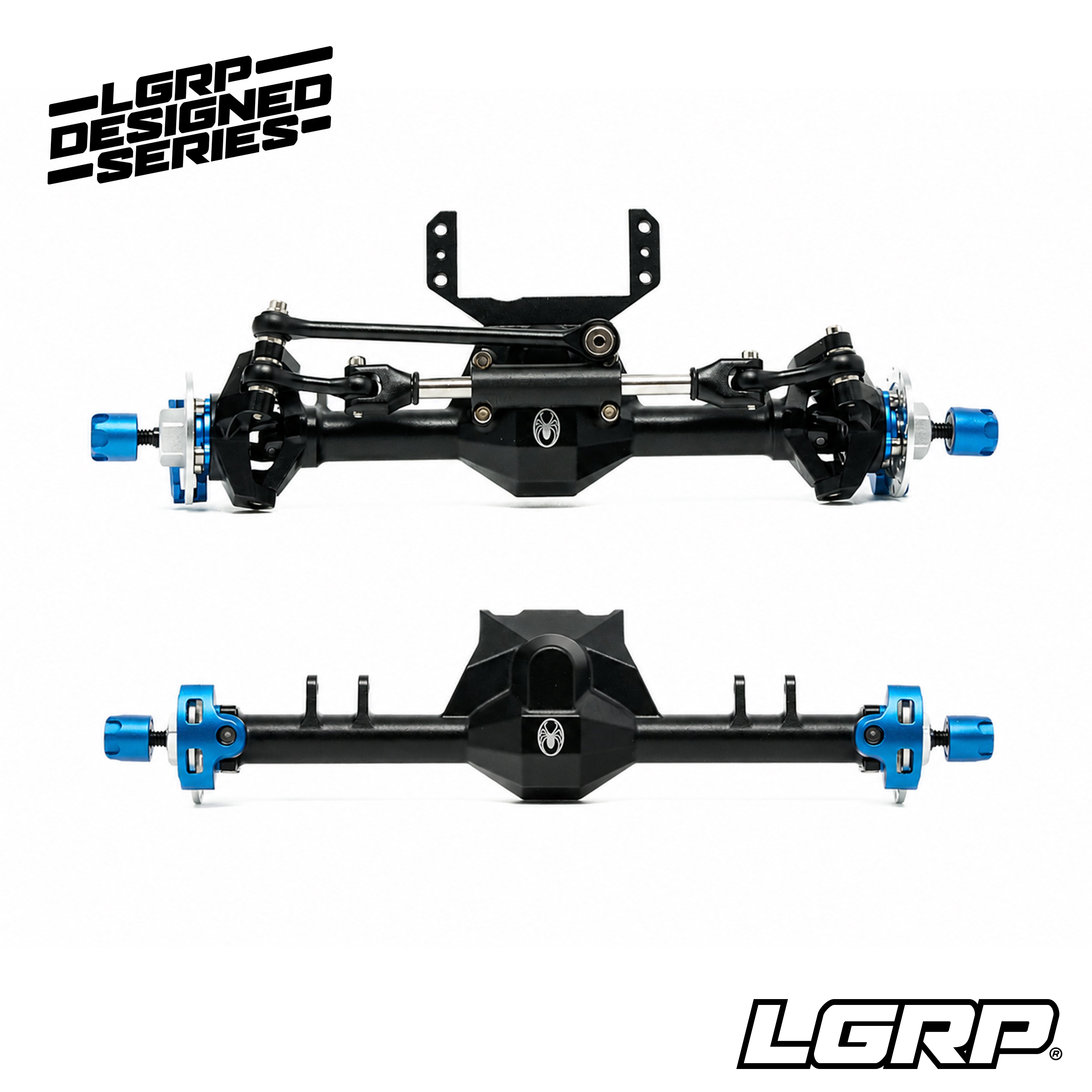 LGRP® 1/24 Spider 9™ Signature Series Axle Set - Front & Rear