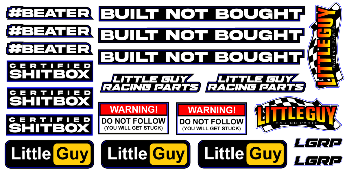STICKERS / DECALS – Little Guy Racing Parts